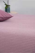 Κουβέρτα ΠΙΚΕ NAF NAF Cotton Waffle Pique Purple