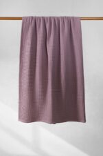Κουβέρτα ΠΙΚΕ NAF NAF Cotton Waffle Pique Purple - Image 3