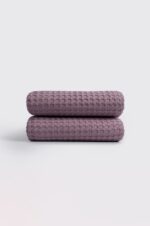 Κουβέρτα ΠΙΚΕ NAF NAF Cotton Waffle Pique Purple - Image 5
