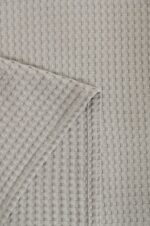 Κουβέρτα ΠΙΚΕ NAF NAF Cotton Waffle Pique Silver Grey - Image 2