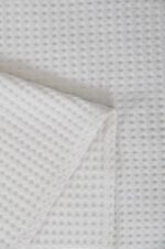 Κουβέρτα ΠΙΚΕ NAF NAF Cotton Waffle Pique White - Image 2