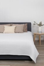 Κουβέρτα ΠΙΚΕ NAF NAF Cotton Waffle Pique White - Image 4