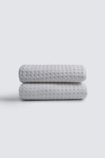 Κουβέρτα ΠΙΚΕ NAF NAF Cotton Waffle Pique White - Image 5