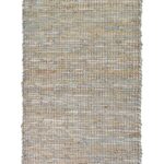 Leathe & Jute Rug Light Grey
