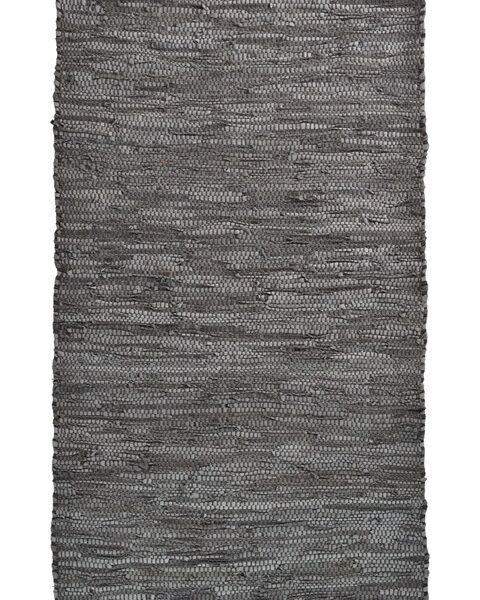 Leather Solid Rug Coffee