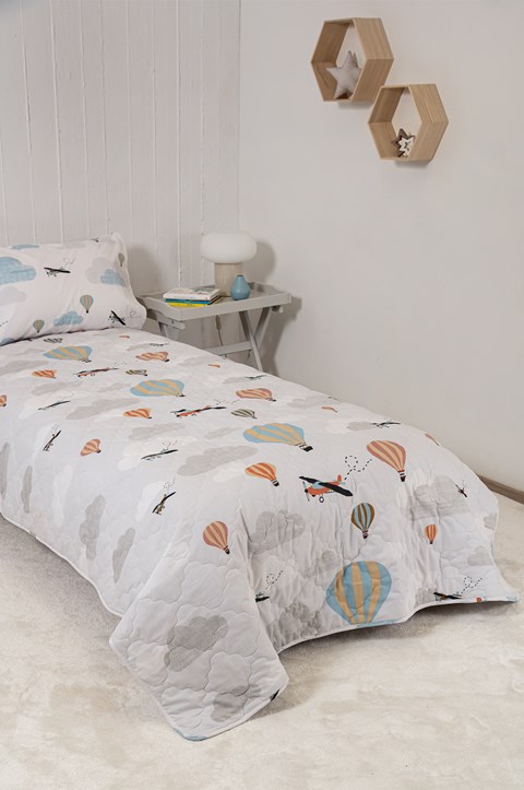Naf Naf Ballons 355 - Grey Κουβερλί