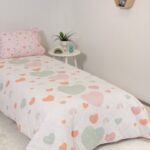 Naf Naf Hearts 352 - White Pink Κουβερλί