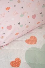 Naf Naf Hearts 352 - White Pink Κουβερλί - Image 2