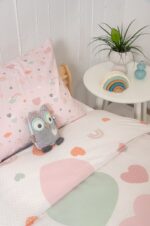 Naf Naf Hearts 352 - White Pink Σετ Σεντόνια - Image 2