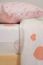 Naf Naf Hearts 352 - White Pink Σετ Σεντόνια - Image 3