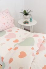 Naf Naf Hearts 352 - White Pink Σετ Σεντόνια - Image 5