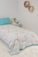 Naf Naf Hello 354 - White Lt Blue Κουβερλί