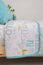 Naf Naf Hello 354 - White Lt Blue Κουβερλί - Image 3