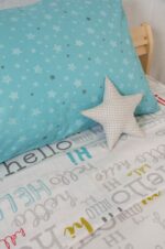 Naf Naf Hello 354 - White Lt Blue Σετ Σεντόνια - Image 4
