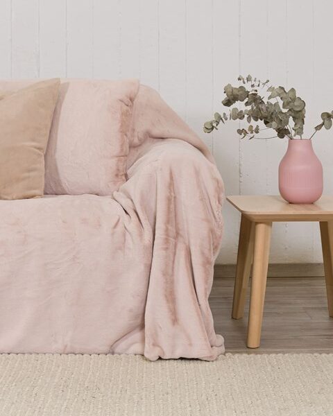 Naf Naf Lapin Throws  - Dusty Pink