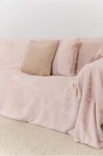 Naf Naf Lapin Throws  - Dusty Pink - Image 4