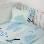 Naf Naf Little Ballons 305 - Blue Σεντόνια σετ
