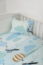 Naf Naf Little Ballons 305 - Blue Σεντόνια σετ