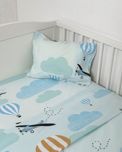Naf Naf Little Ballons 305 - Blue Σεντόνια σετ