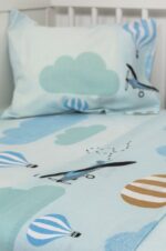 Naf Naf Little Ballons 305 - Blue Σεντόνια σετ - Image 2