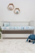 Naf Naf Little Ballons 305 - Blue Σεντόνια σετ - Image 3