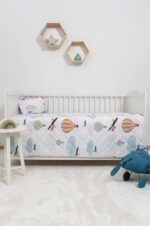 Naf Naf Little Ballons 305 - White Grey Κουβερλί - Image 2