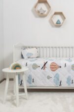 Naf Naf Little Ballons 305 - White Grey Κουβερλί - Image 3