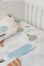 Naf Naf Little Ballons 305 - White Grey Κουβερλί - Image 4