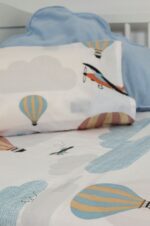 Naf Naf Little Ballons 305 - White Grey Σεντόνια σετ - Image 2