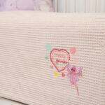Naf Naf Little Fairies 303 - Pink Cream βρεφική πικέ κουβέρτα