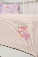 Naf Naf Little Fairies 303 - Pink Cream βρεφική πικέ κουβέρτα