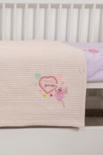 Naf Naf Little Fairies 303 - Pink Cream βρεφική πικέ κουβέρτα - Image 4