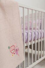 Naf Naf Little Fairies 303 - Pink Cream βρεφική πικέ κουβέρτα - Image 5