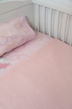 Naf Naf Little Fairies 303 - Somon Pink βρεφική πικέ κουβέρτα - Image 2