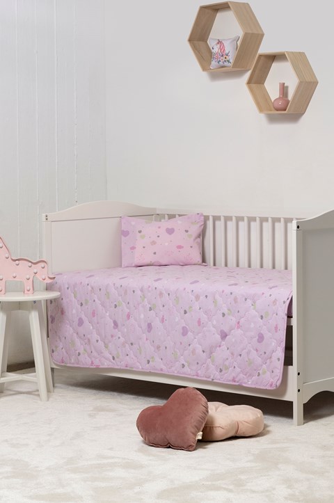 Naf Naf Little Hearts 302 - Lila Κουβερλί