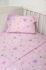Naf Naf Little Hearts 302 - Lila Σεντόνια σετ