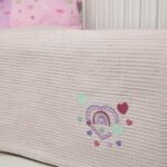 Naf Naf Little Hearts 302 - Lila βρεφική πικέ κουβέρτα