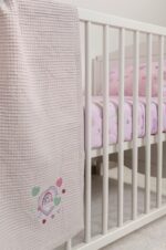 Naf Naf Little Hearts 302 - Lila βρεφική πικέ κουβέρτα - Image 5