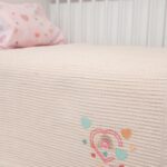 Naf Naf Little Hearts 302 - Pink βρεφική πικέ κουβέρτα