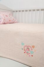 Naf Naf Little Hearts 302 - Pink βρεφική πικέ κουβέρτα