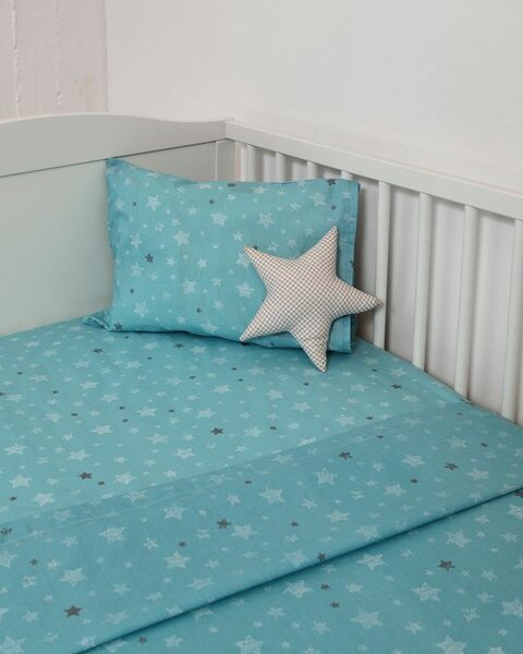 Naf Naf Little Hello Star 304 - Blue Σεντόνια σετ