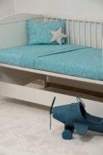 Naf Naf Little Hello Star 304 - Blue Σεντόνια σετ - Image 3