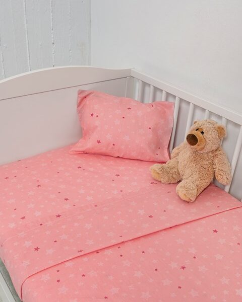 Naf Naf Little Hello Star 304 - Pink Σεντόνια σετ