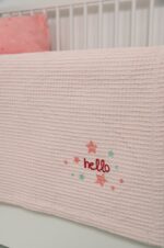 Naf Naf Little Hello Star 304 - Pink βρεφική πικέ κουβέρτα