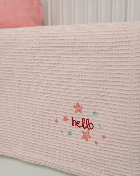 Naf Naf Little Hello Star 304 - Pink βρεφική πικέ κουβέρτα
