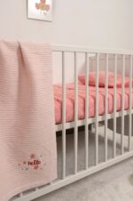 Naf Naf Little Hello Star 304 - Pink βρεφική πικέ κουβέρτα - Image 5