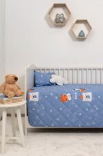 Naf Naf Little Zoo 301 - Blue Κουβερλί - Image 3
