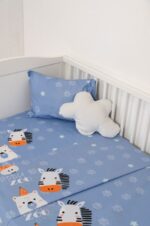 Naf Naf Little Zoo 301 - Blue Σεντόνια σετ