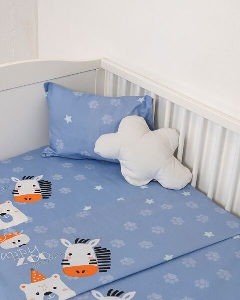 Naf Naf Little Zoo 301 - Blue Σεντόνια σετ