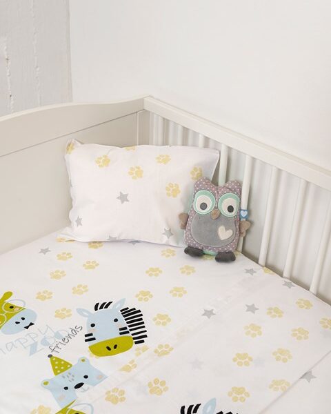 Naf Naf Little Zoo 301 - White Σεντόνια σετ